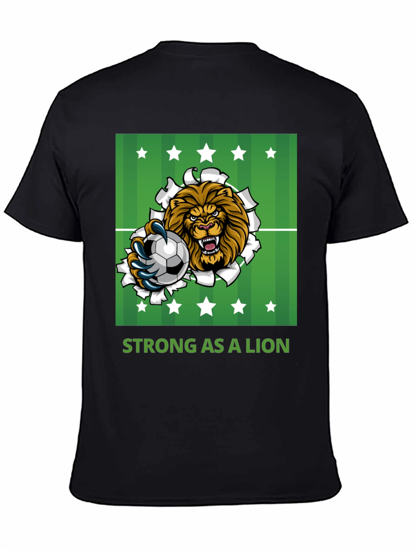 Lion Soccer Graphic Tee: Strong & Stylish