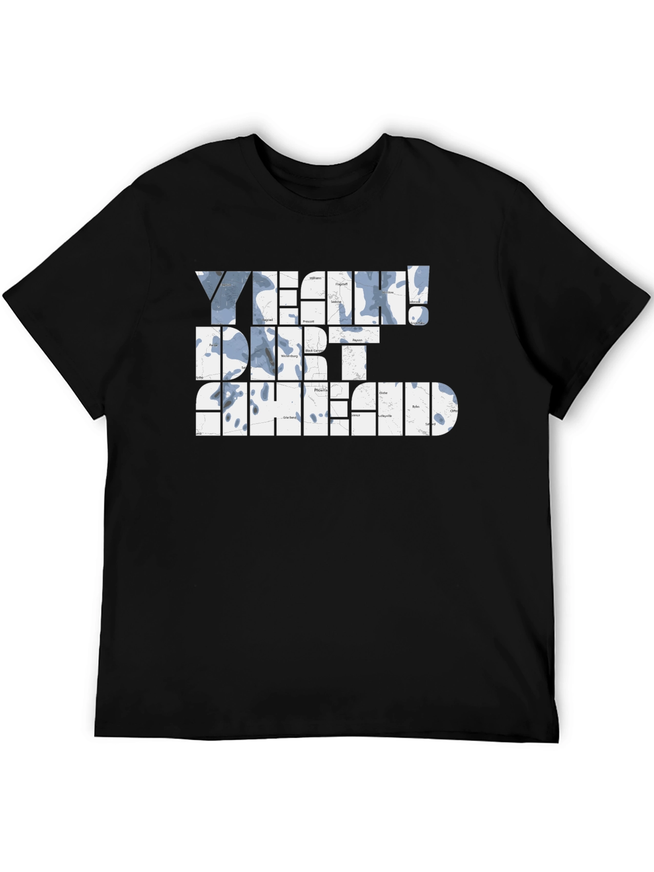 Yeah! Dirt Ahead Graphic T-Shirt - Black