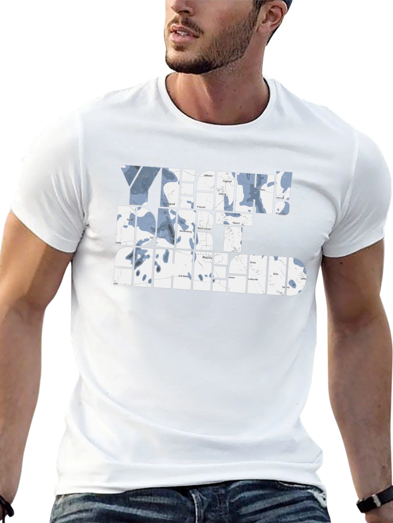 Yeah! Dirt Ahead Graphic T-Shirt - Black