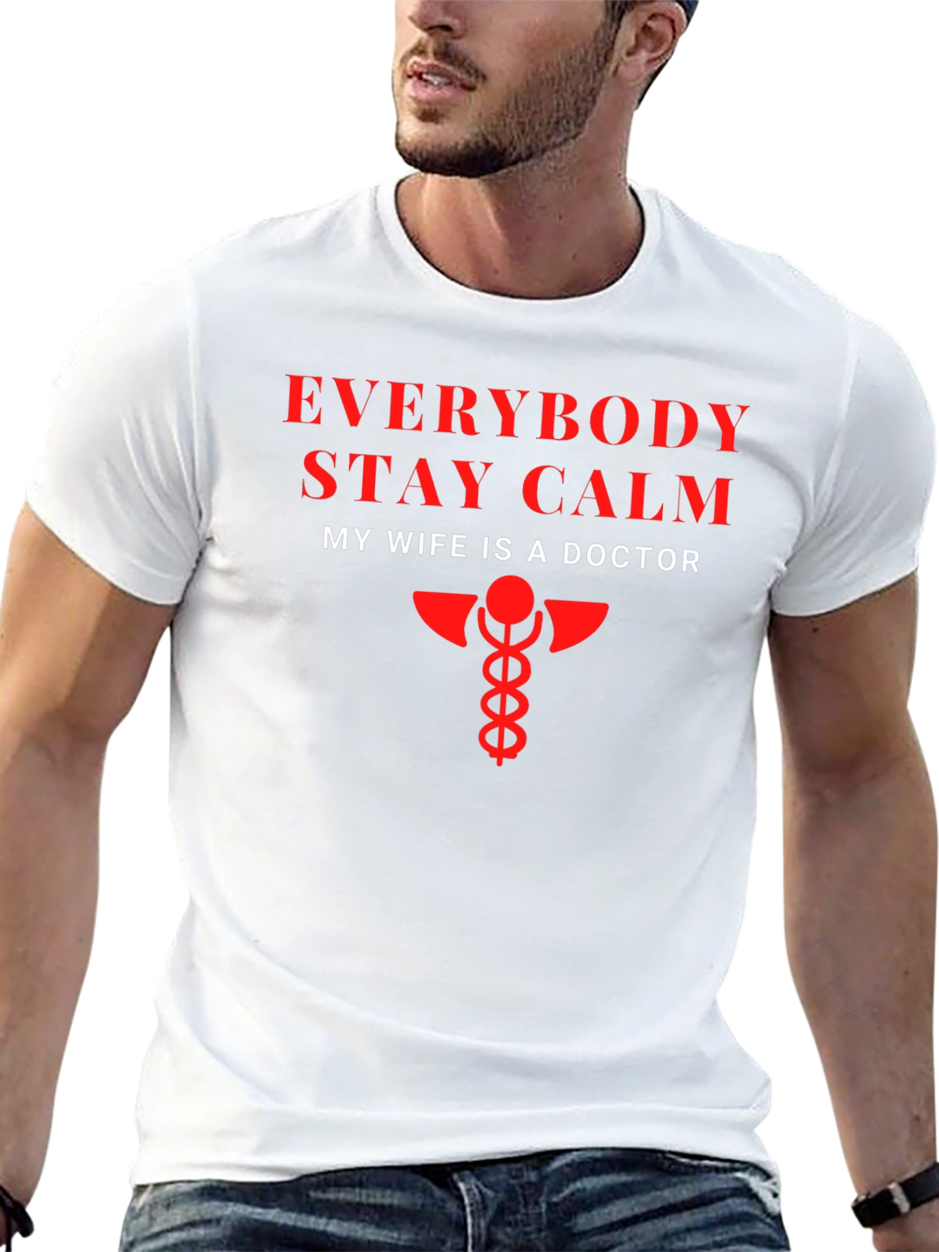 Funny My Wife Is A Doctor Graphic T-Shirt