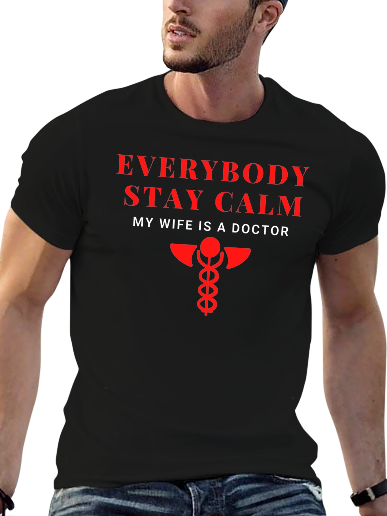 Funny My Wife Is A Doctor Graphic T-Shirt