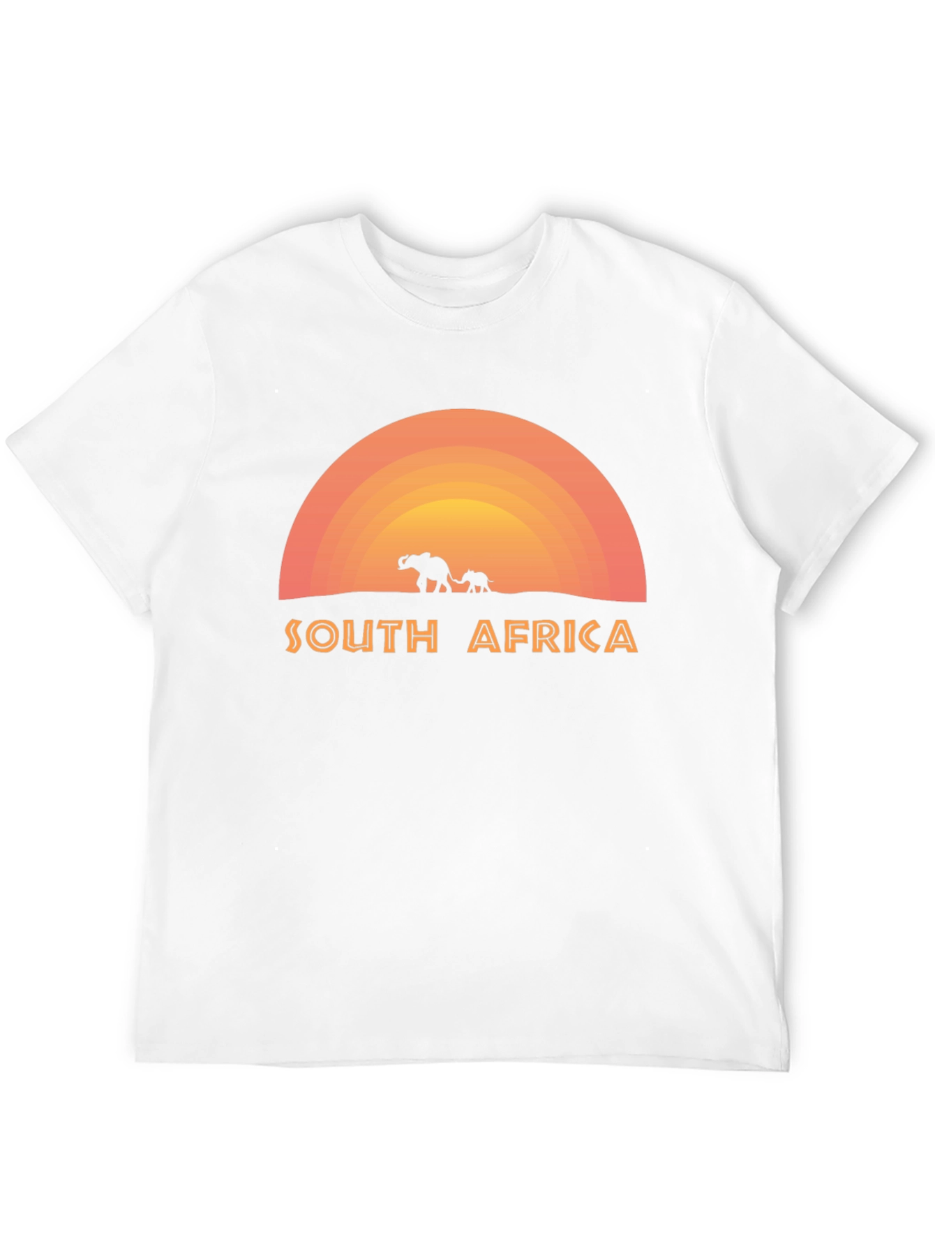 South Africa Elephant Sunset Graphic T-Shirt
