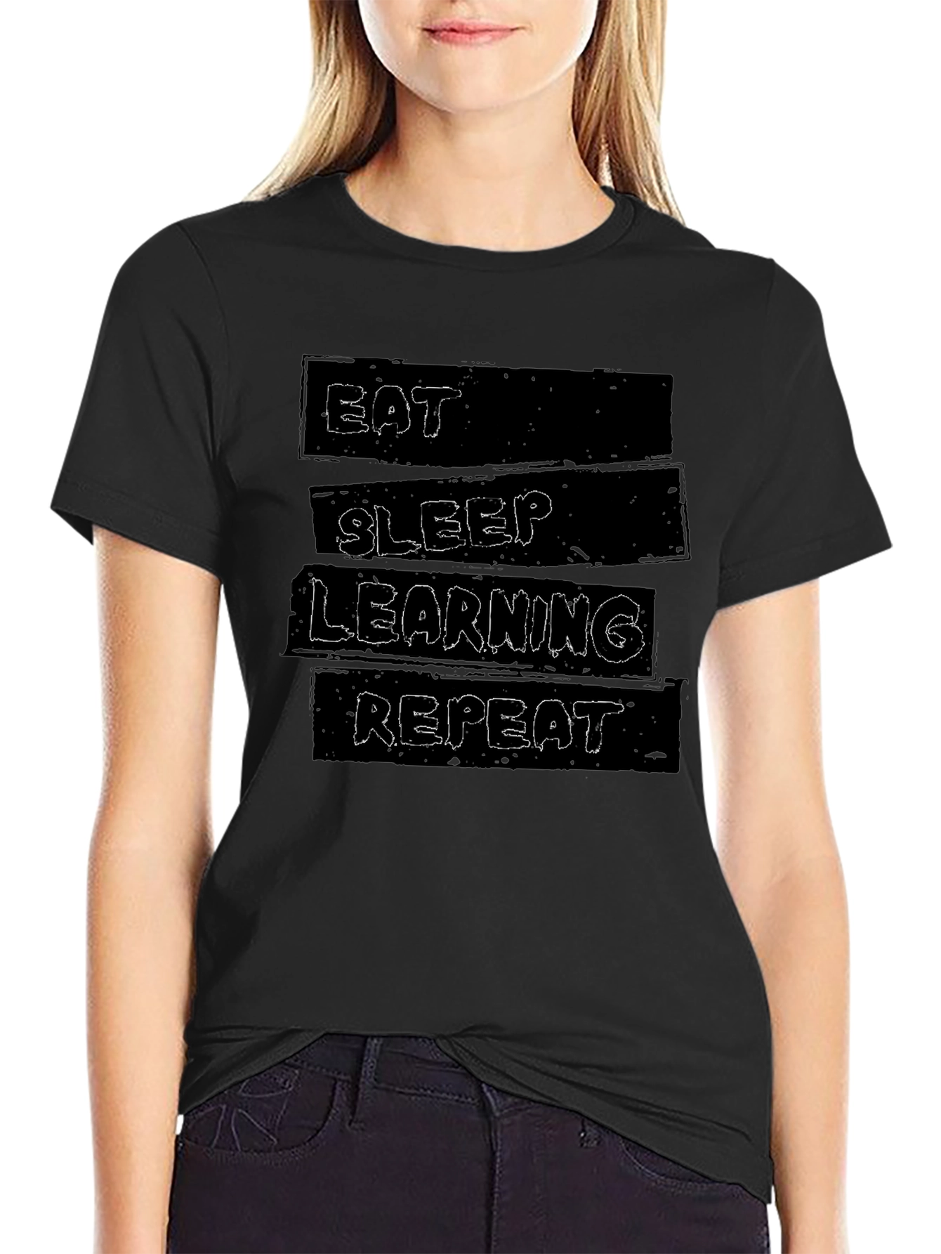 Eat Sleep Learning Repeat Graphic T-Shirt