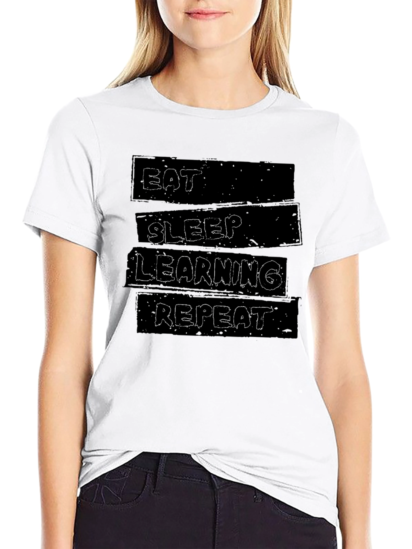 Eat Sleep Learning Repeat Graphic T-Shirt