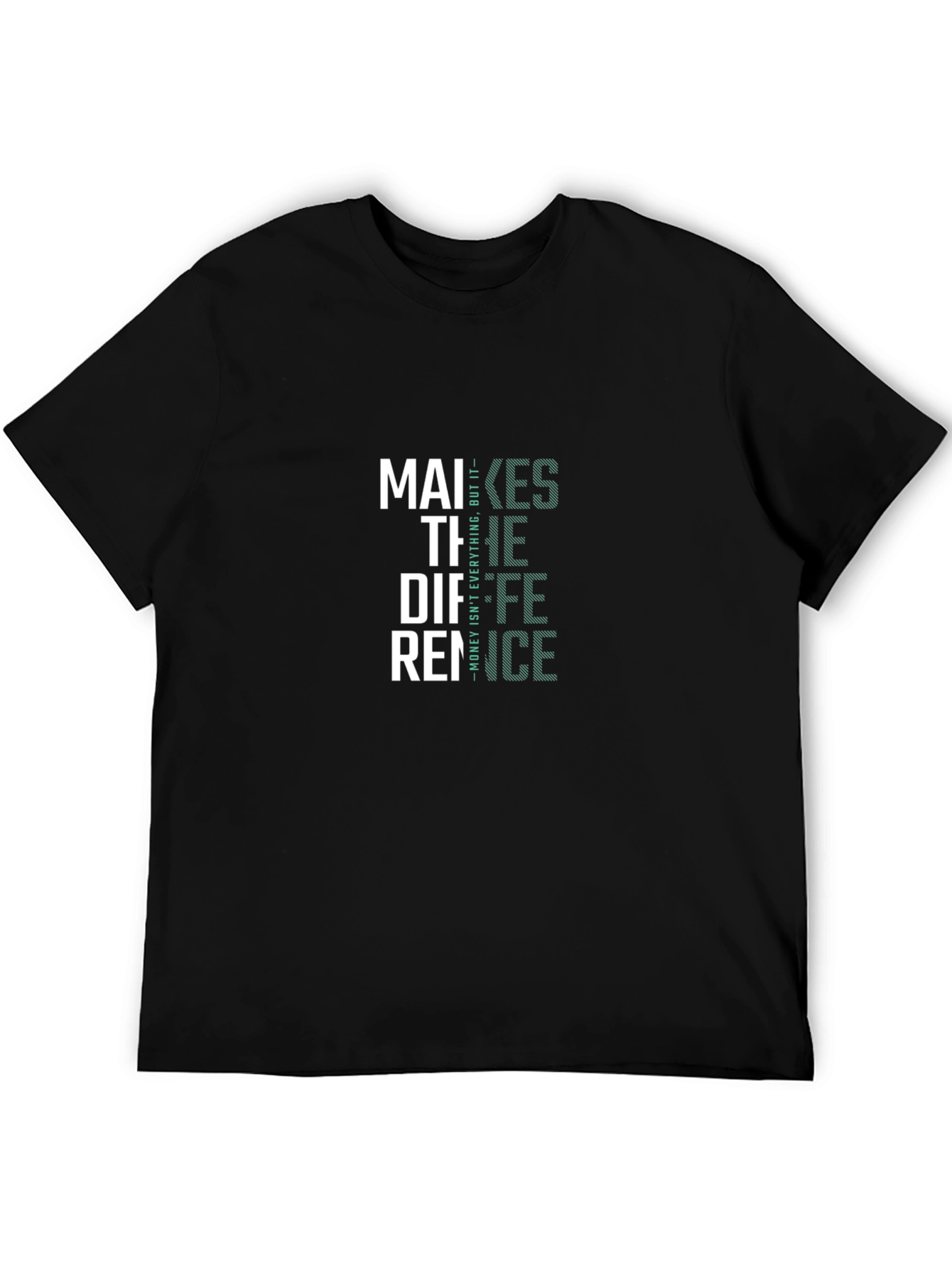 Makes The Difference Graphic Tee - Black