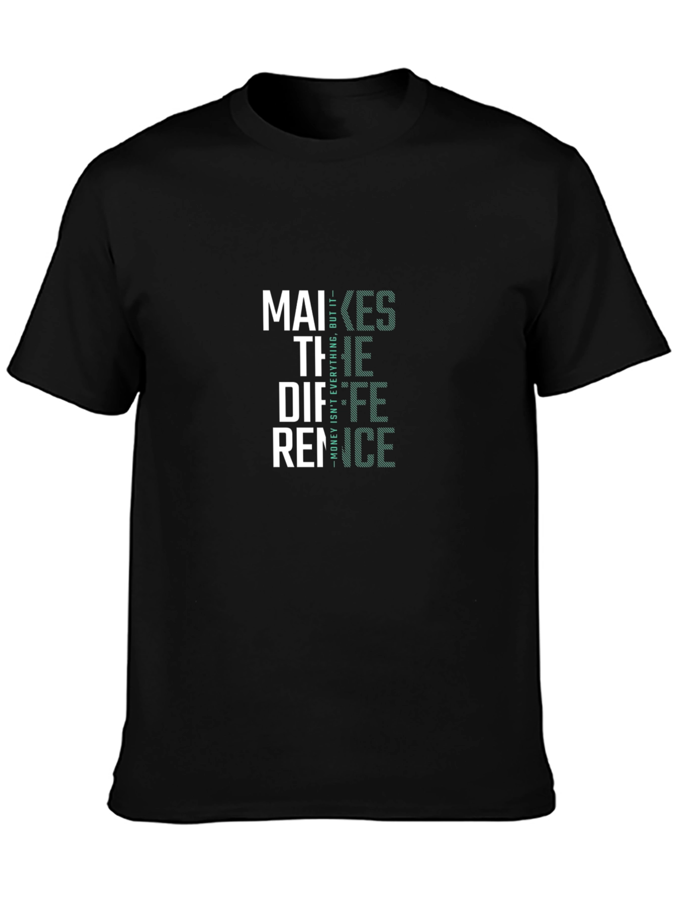 Makes The Difference Graphic Tee - Black