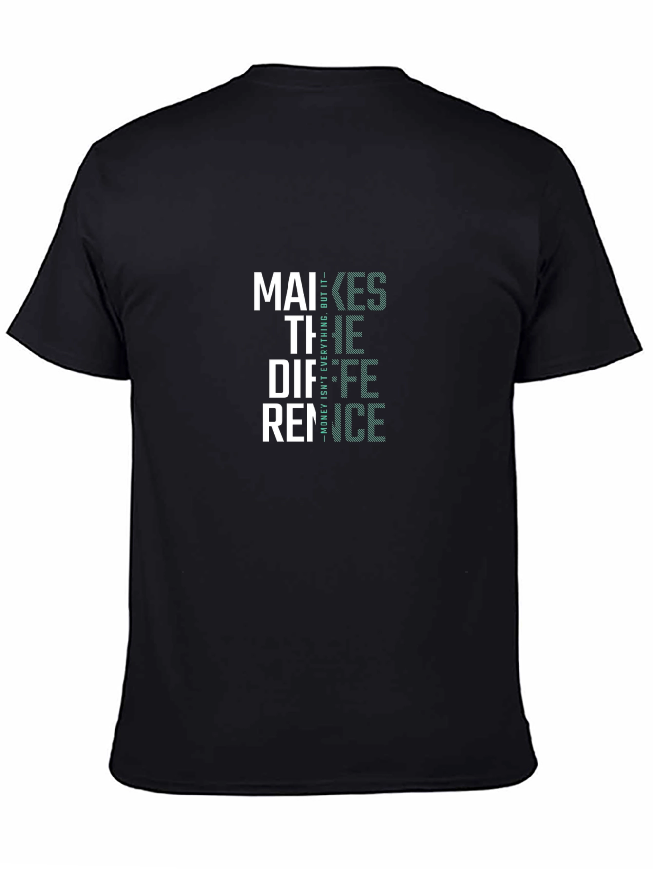 Makes The Difference Graphic Tee - Black