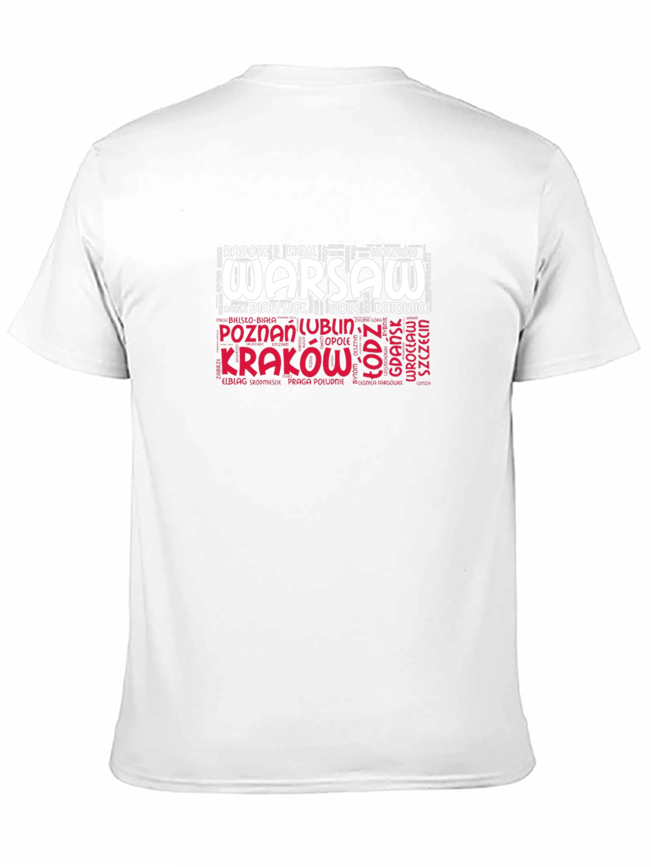 Polish Cities Word Art Graphic T-Shirt
