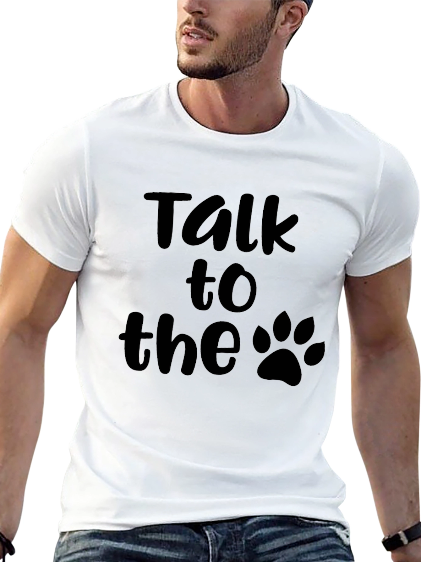 Talk to the Paw T-Shirt -  Dog Lover Tee