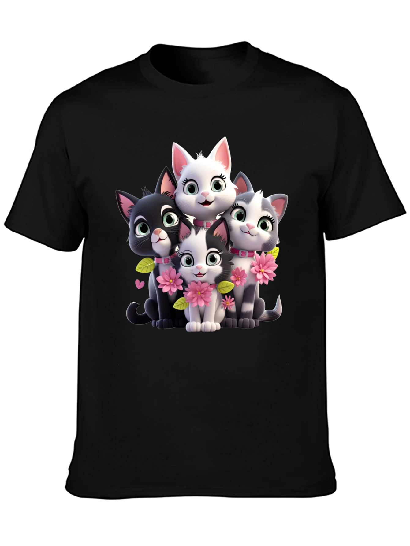 Cute Cartoon Cats T-Shirt