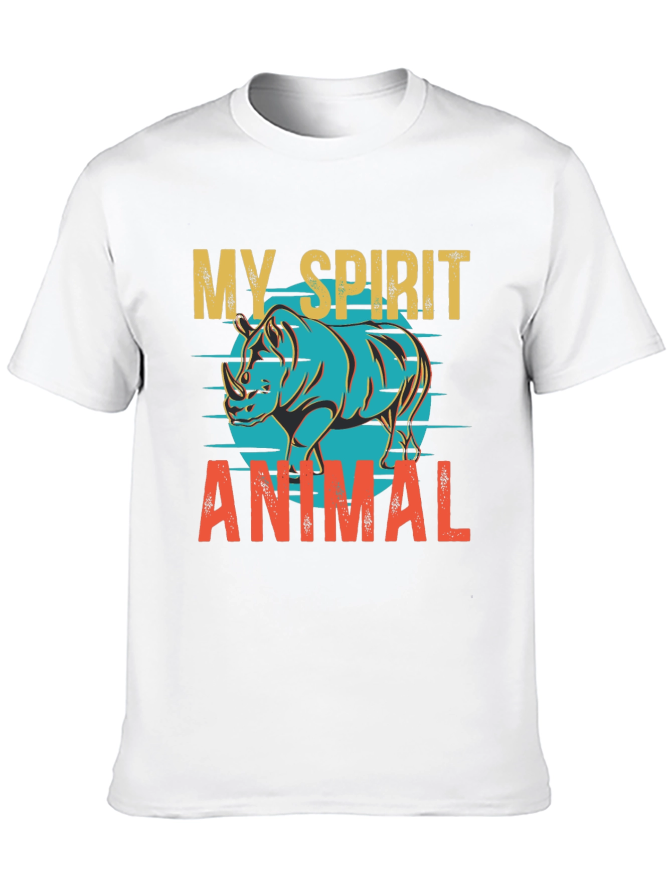 My Spirit Animal Rhino Graphic T-Shirt