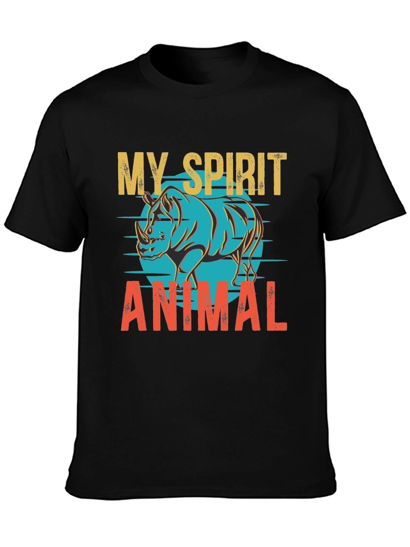 My Spirit Animal Rhino Graphic T-Shirt