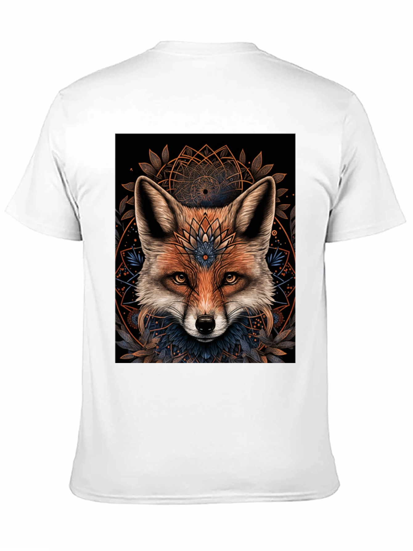 Mystic Fox Graphic Tee - Stylish Mens Black T-Shirt