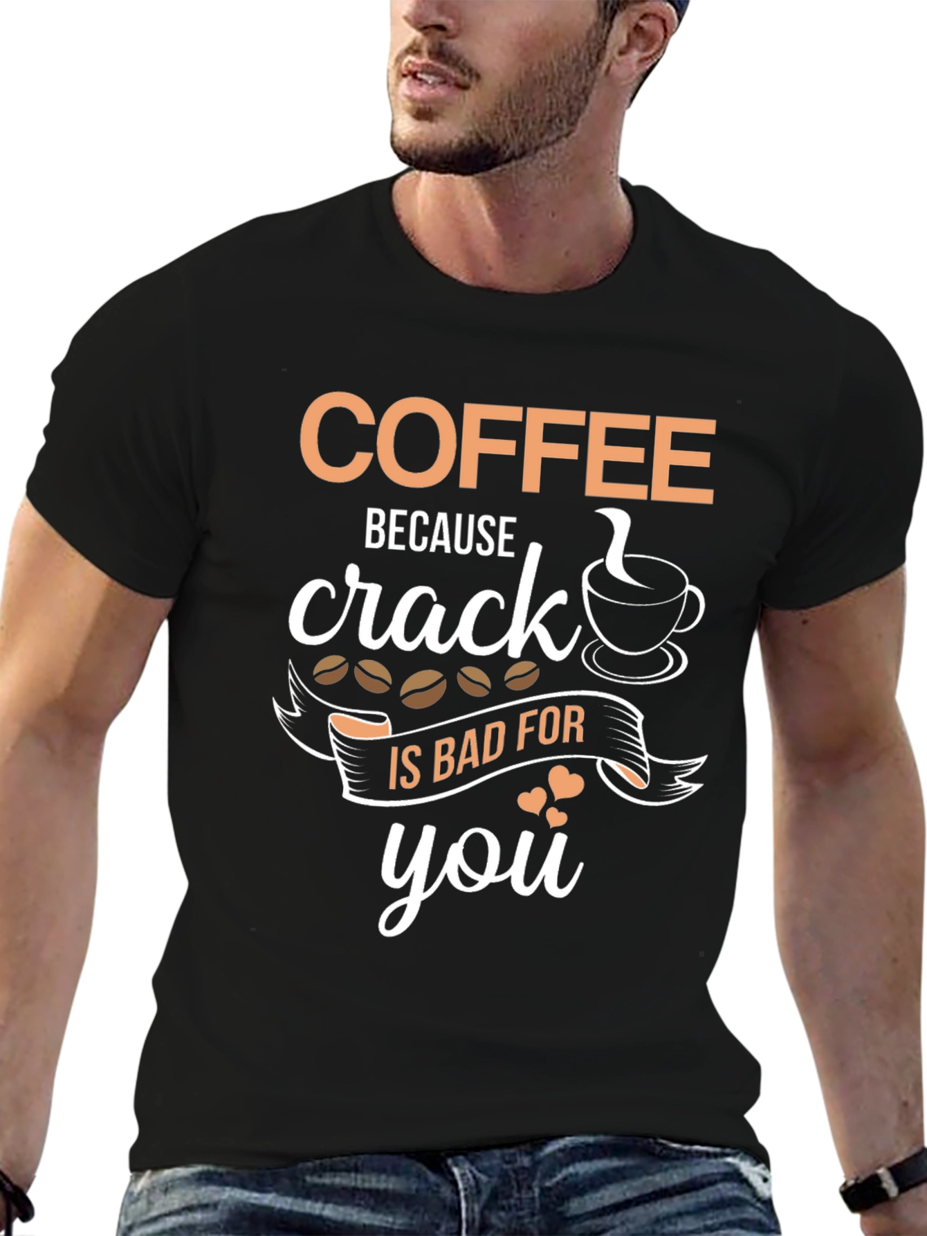 Coffee Over Crack Tee - Funny Caffeine T-Shirt