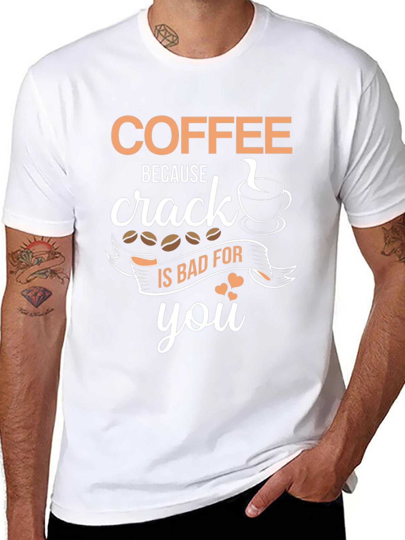 Coffee Over Crack Tee - Funny Caffeine T-Shirt