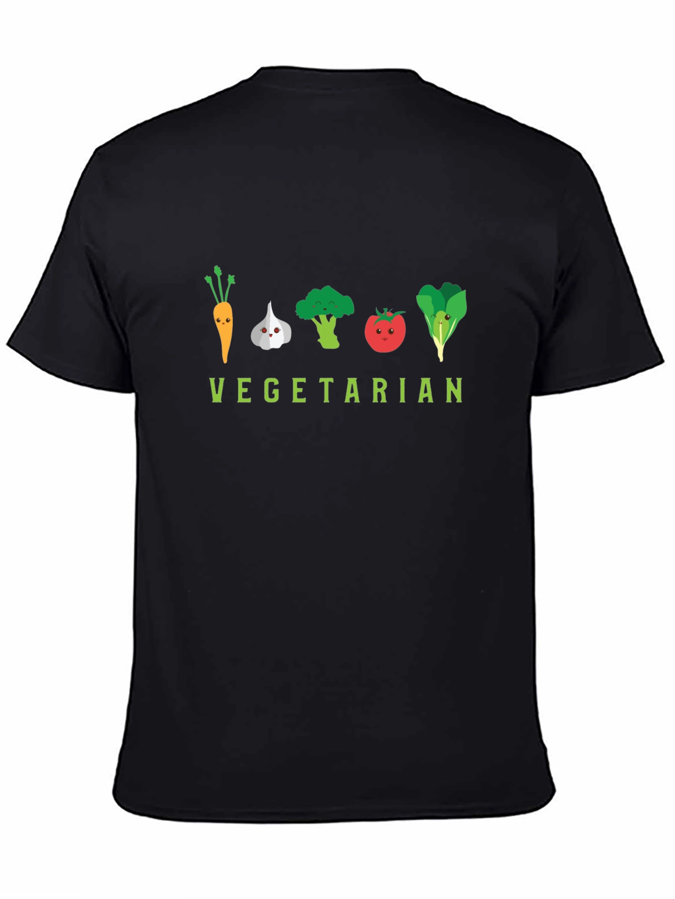 Vegetarian Graphic Tee - Black T-Shirt