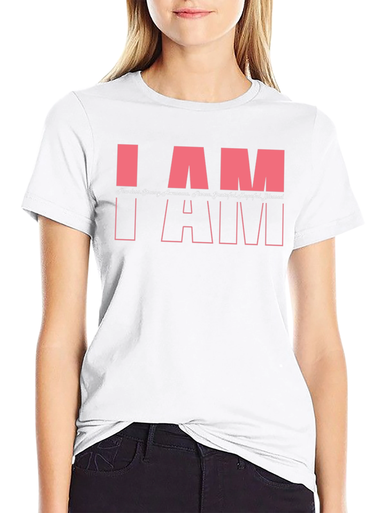 Empowering I AM T-Shirt - Black