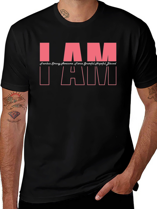 Empowering I AM T-Shirt - Black