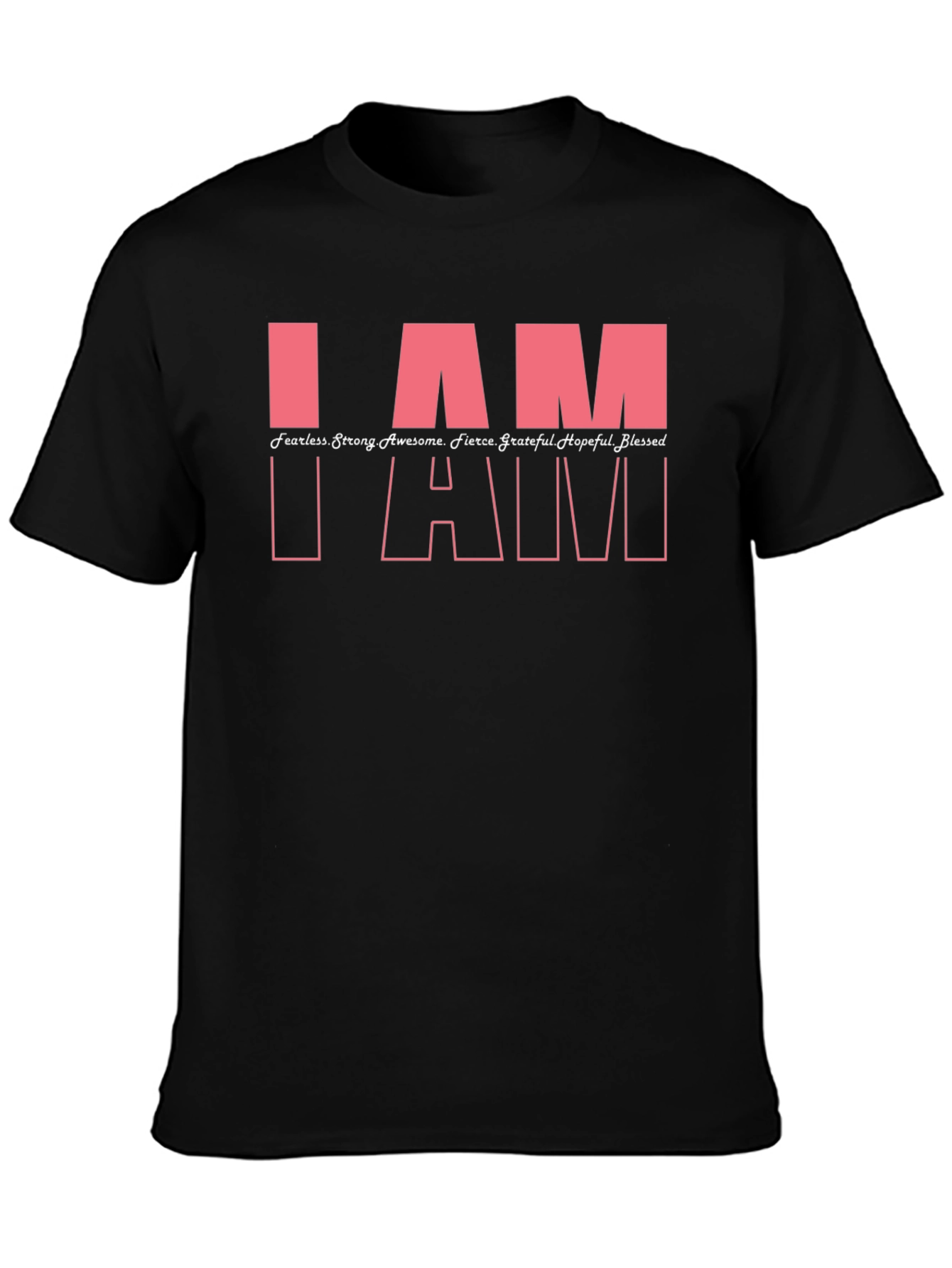 Empowering I AM T-Shirt - Black