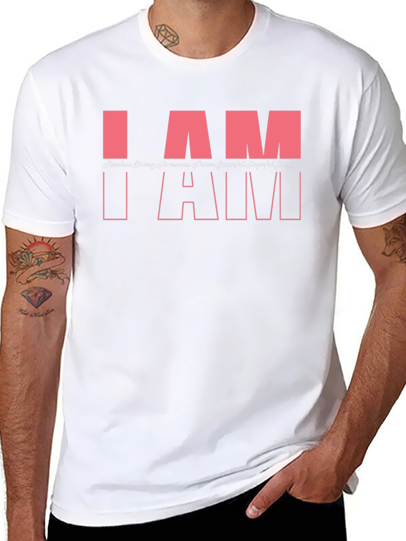 Empowering I AM T-Shirt - Black