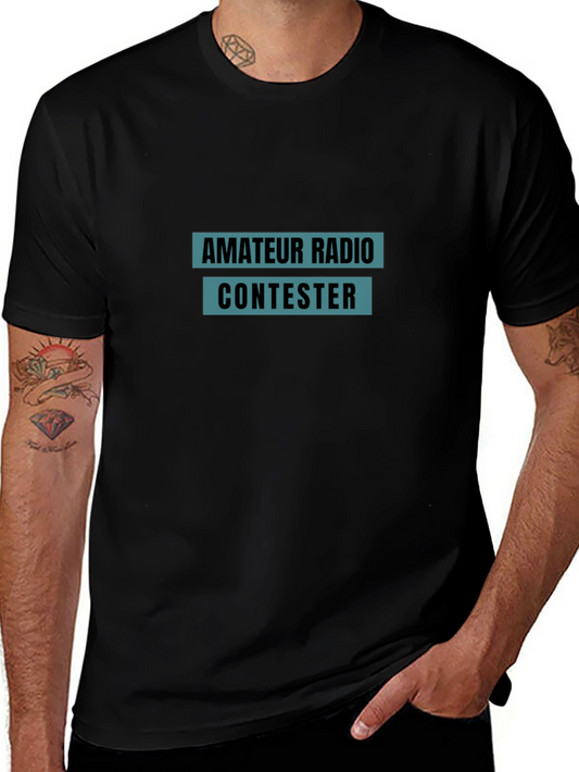Amateur Radio Contester Black T-Shirt