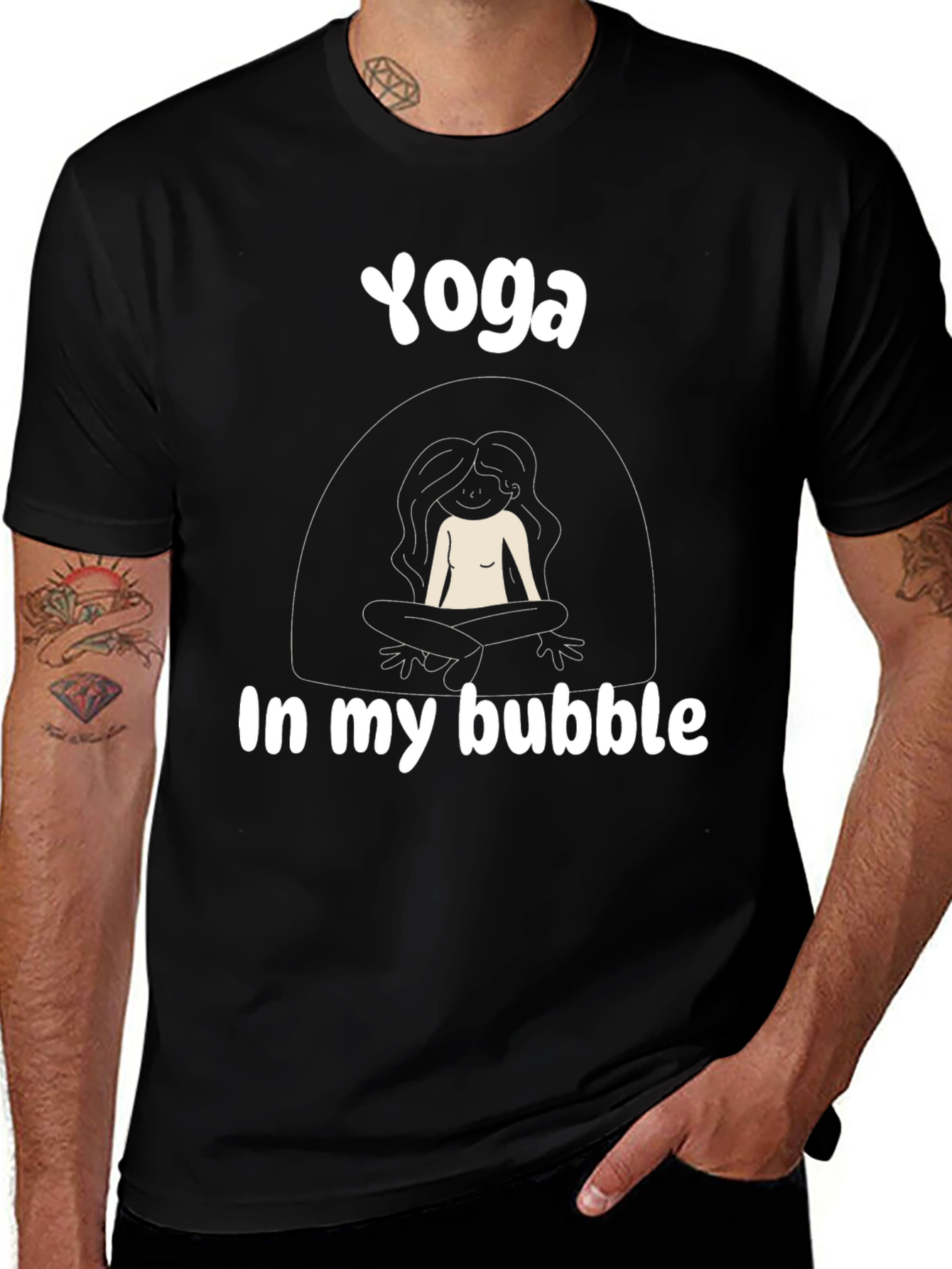 Yoga In My Bubble Graphic Tee