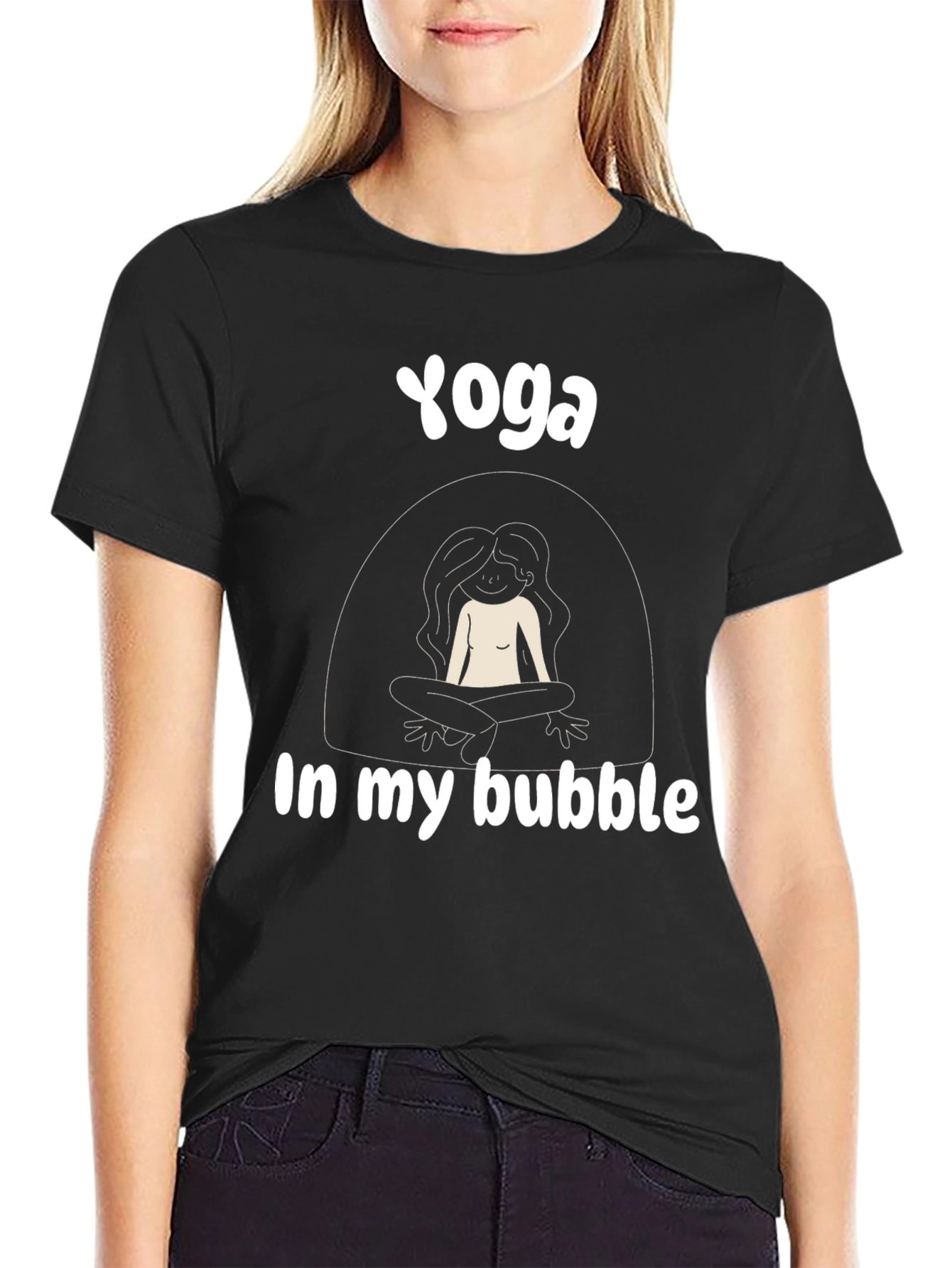 Yoga In My Bubble Graphic Tee