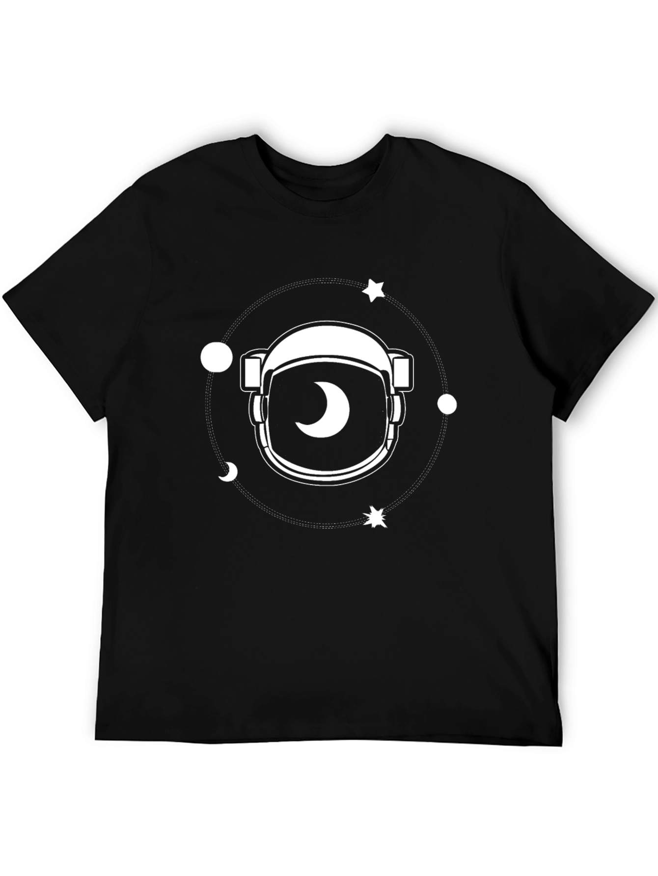 Astronaut Helmet Graphic Tee - Space Explorer Shirt