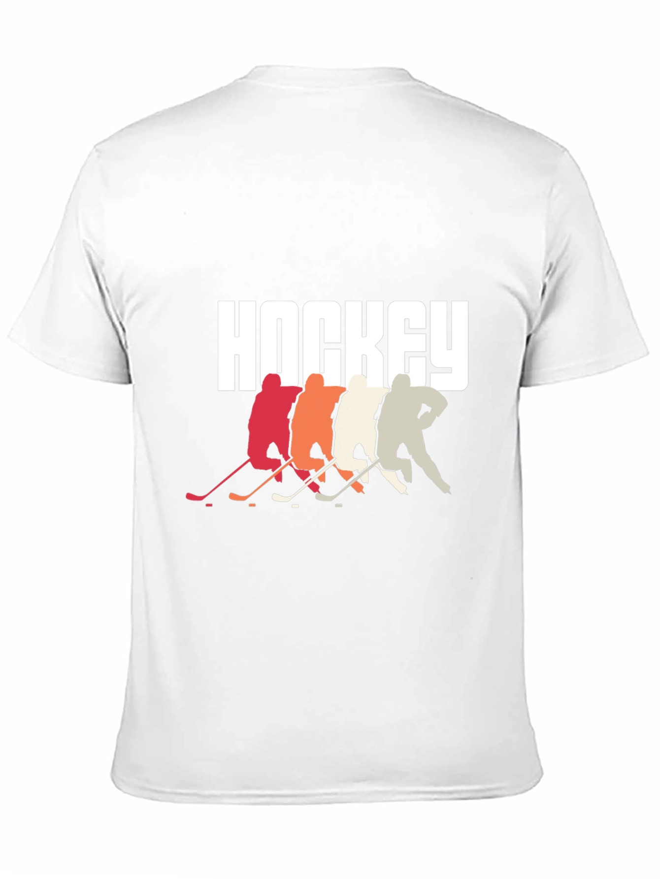 Hockey Players Graphic Tee - Retro Style Cool Design
