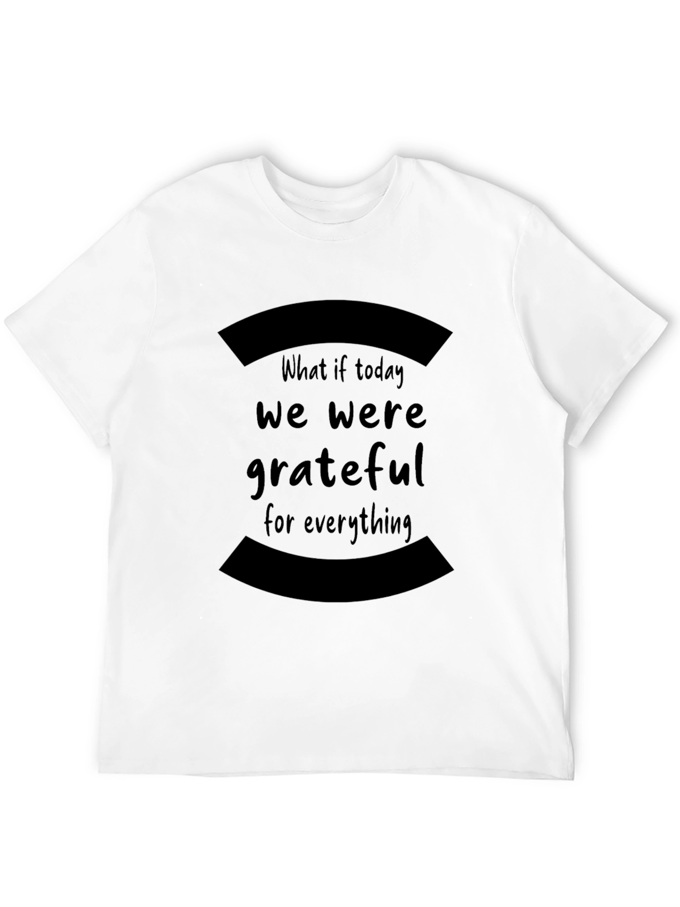 Grateful Graphic Tee - Inspirational Black T-Shirt