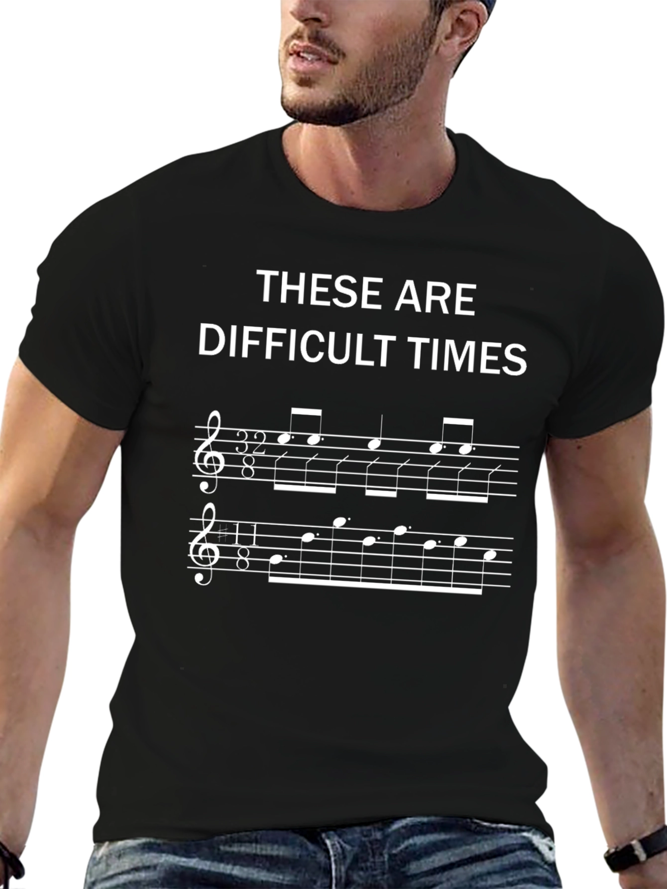 Difficult Times Music T-Shirt - Musician Novelty Tee