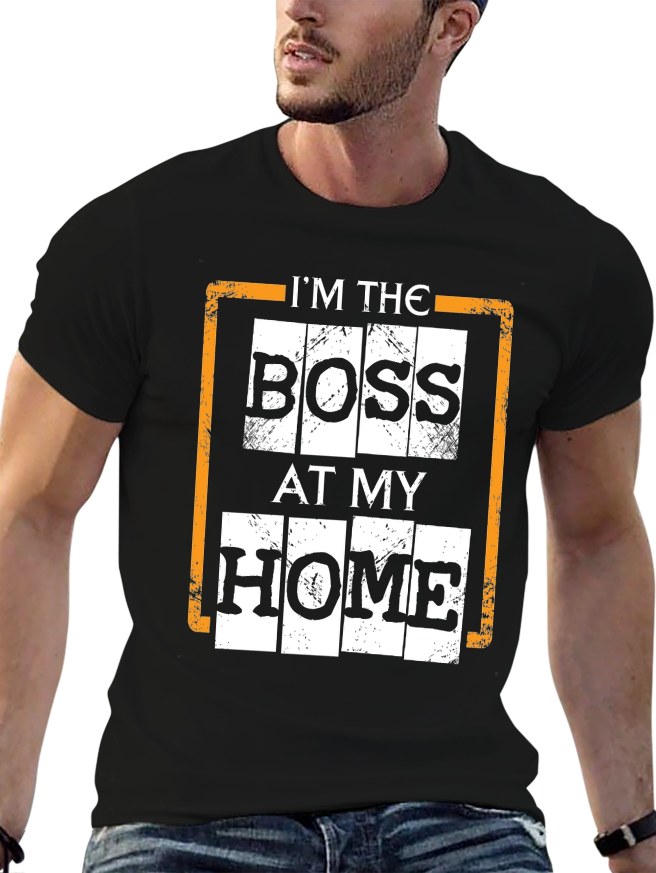 Im The Boss At My Home Black T-Shirt