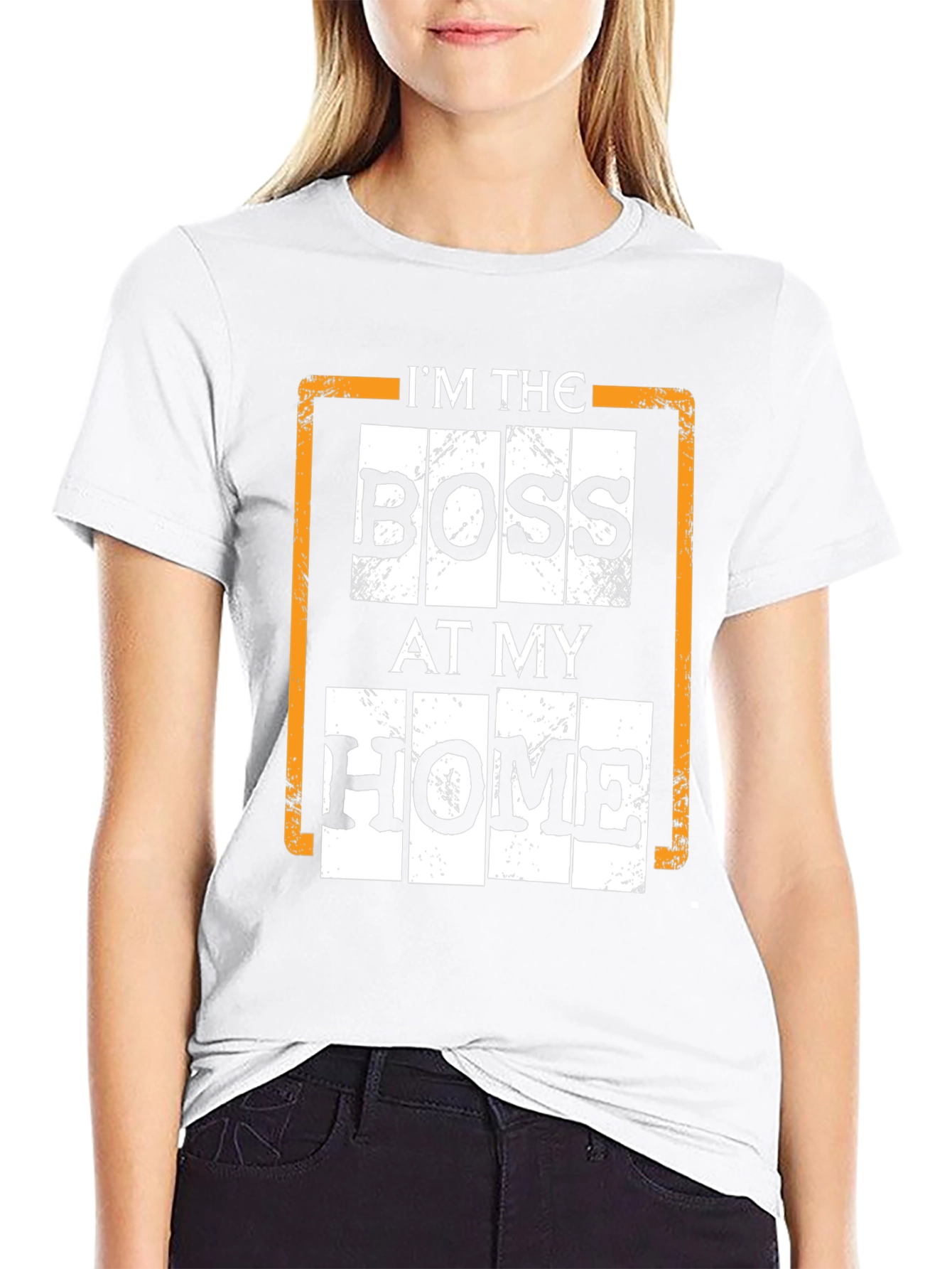 Im The Boss At My Home Black T-Shirt