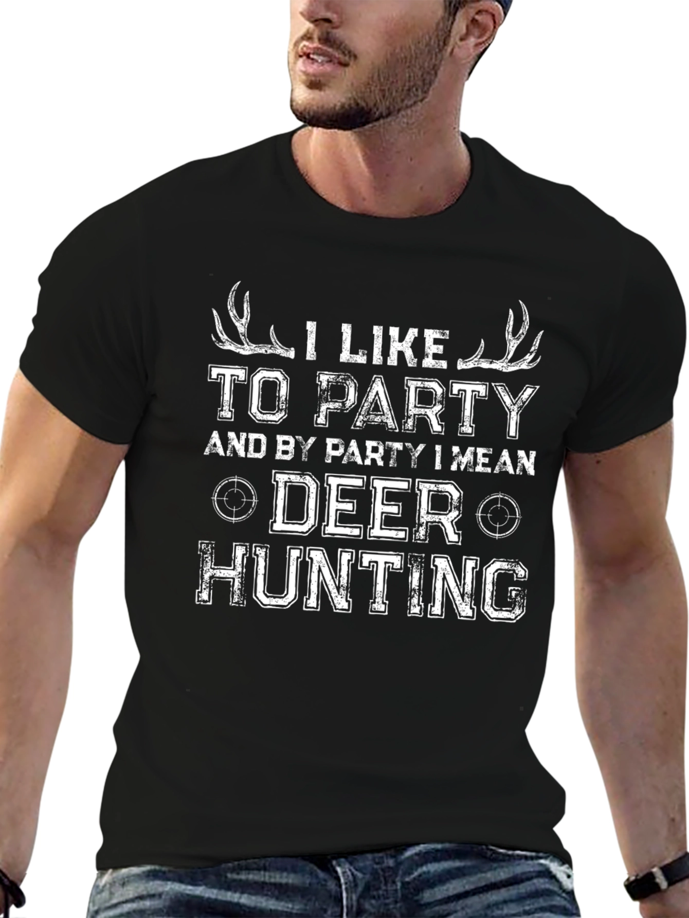 Deer Hunting Party T-Shirt Funny Hunter Tee
