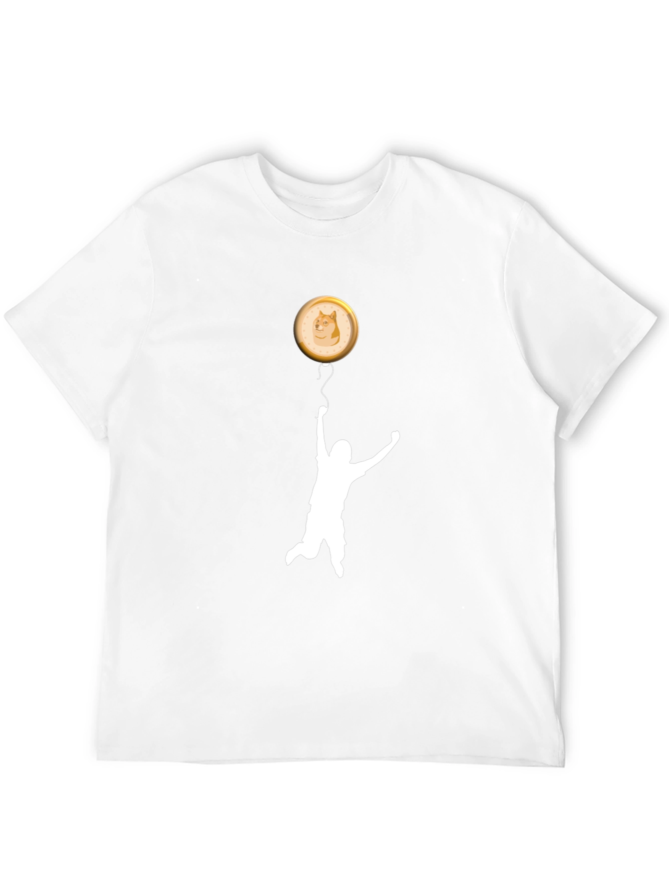 Doge Coin Balloon T-Shirt - Black