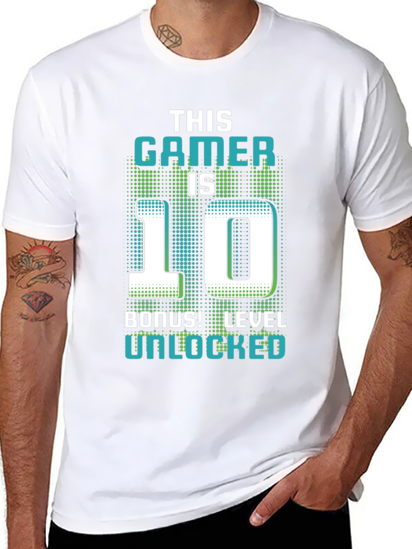 Gamer 10th Birthday Level Unlocked T-Shirt