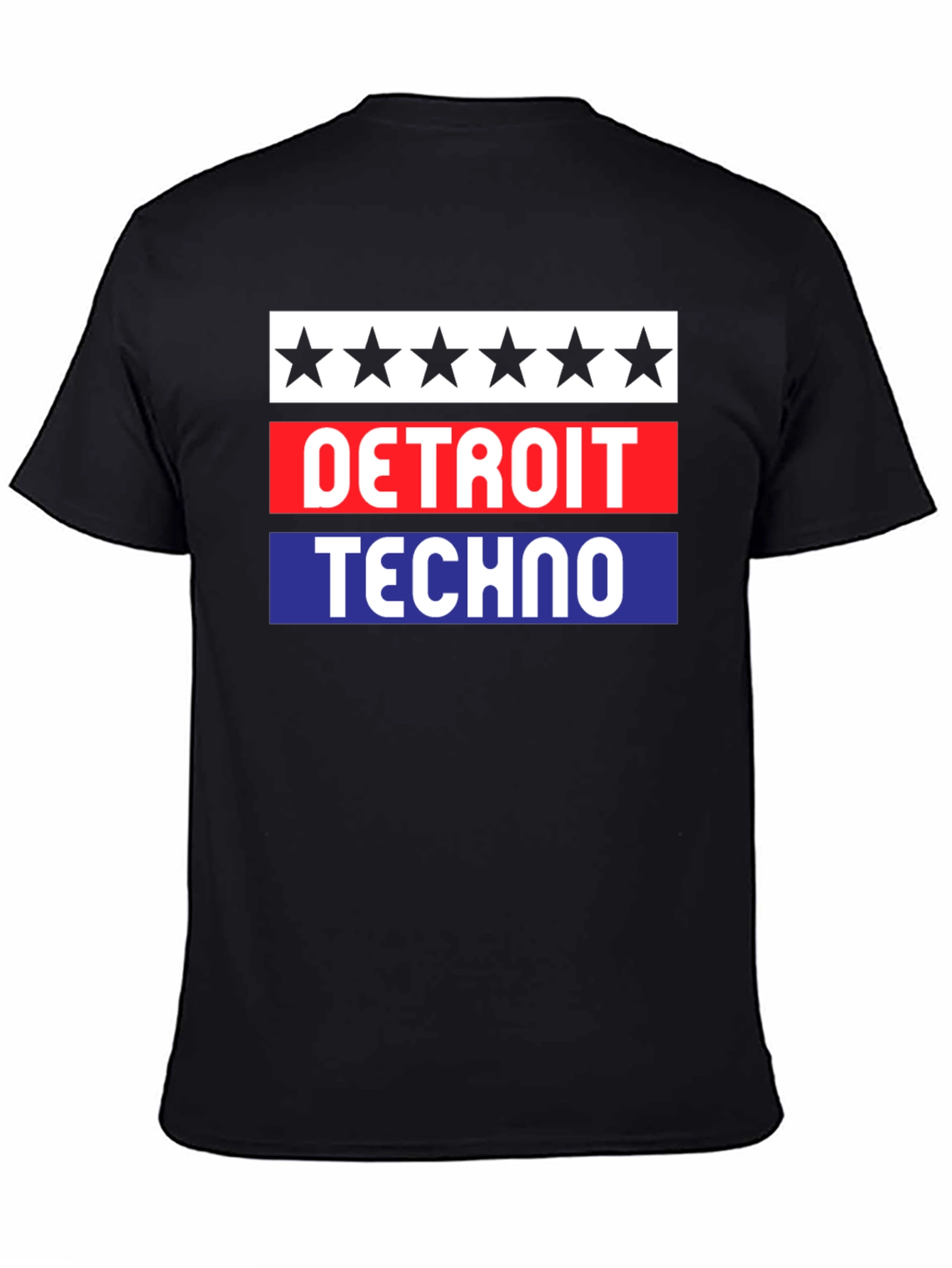 Detroit Techno Graphic T-Shirt - Black