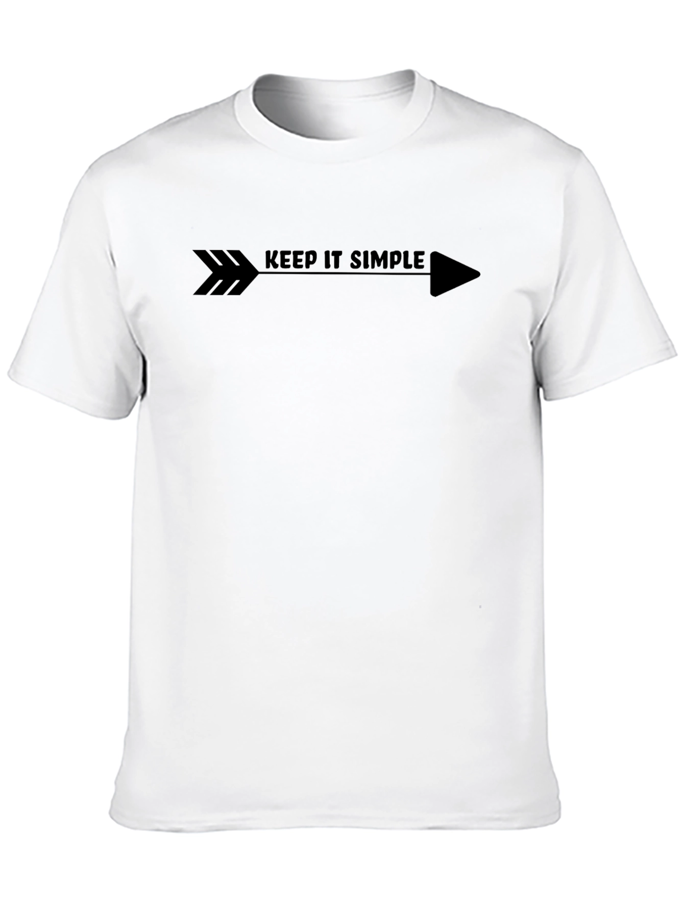 Keep It Simple Arrow Graphic Tee - Black