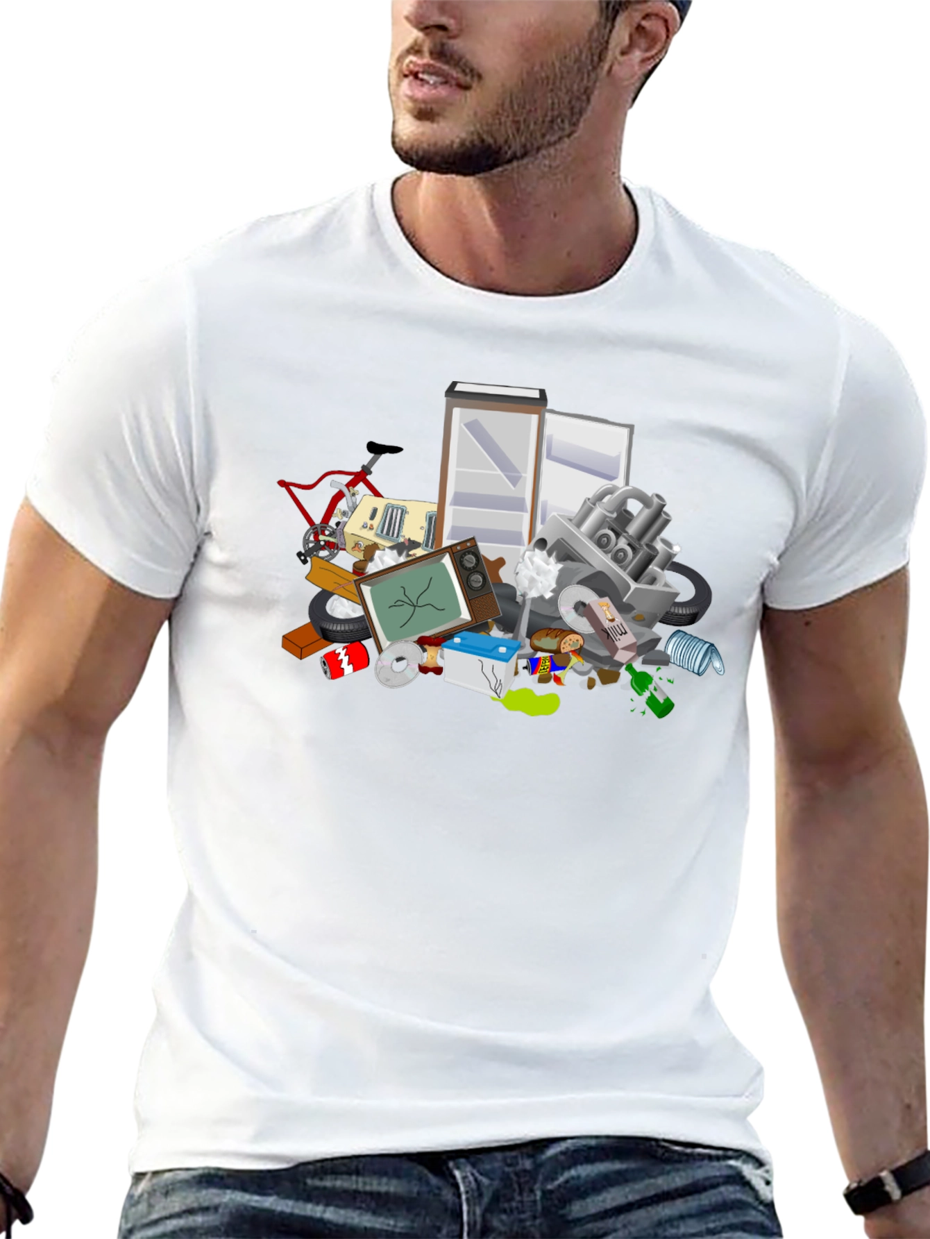 Garbage Pile Graphic T-Shirt - Eco-Friendly Fashion