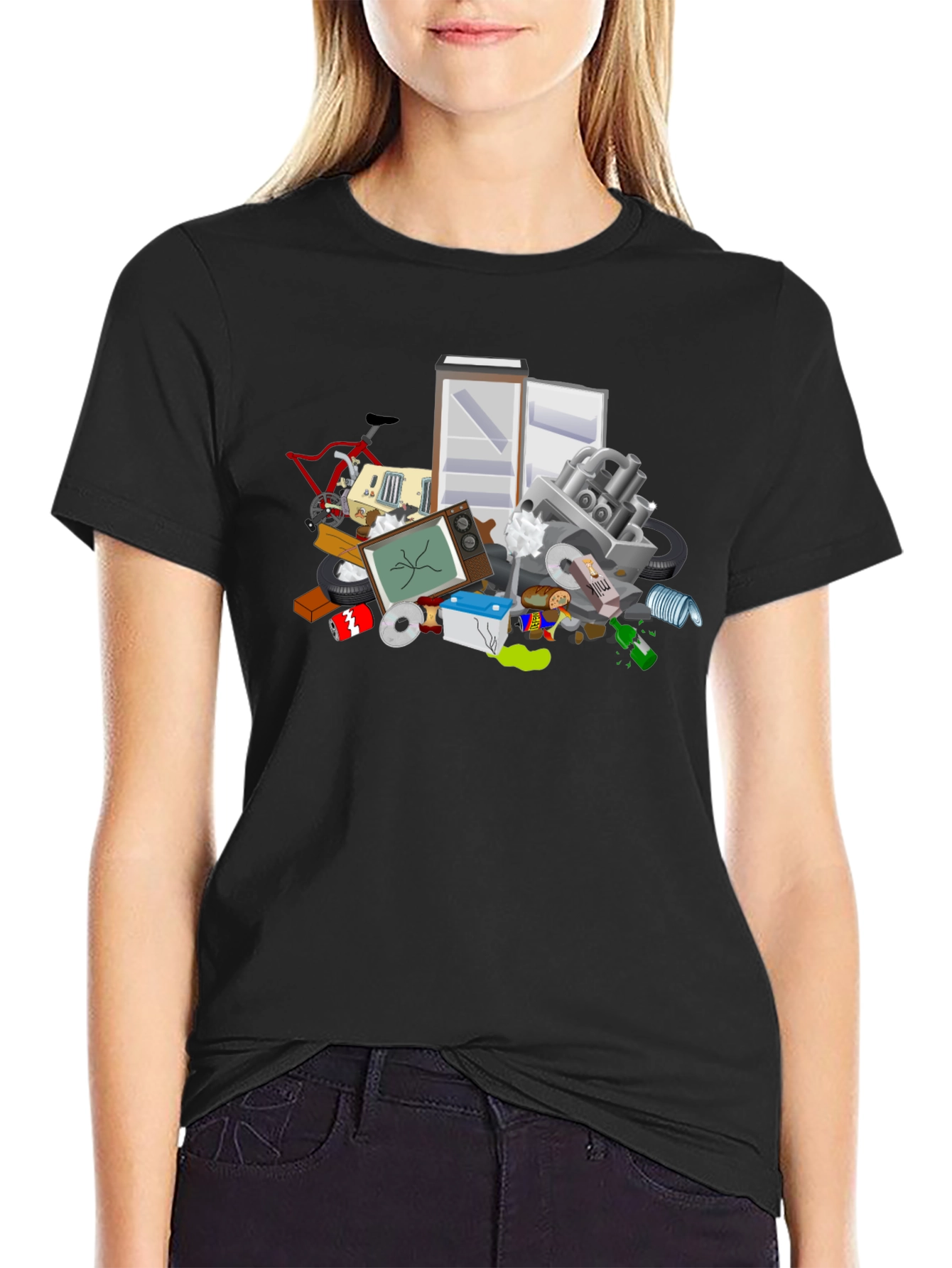 Garbage Pile Graphic T-Shirt - Eco-Friendly Fashion
