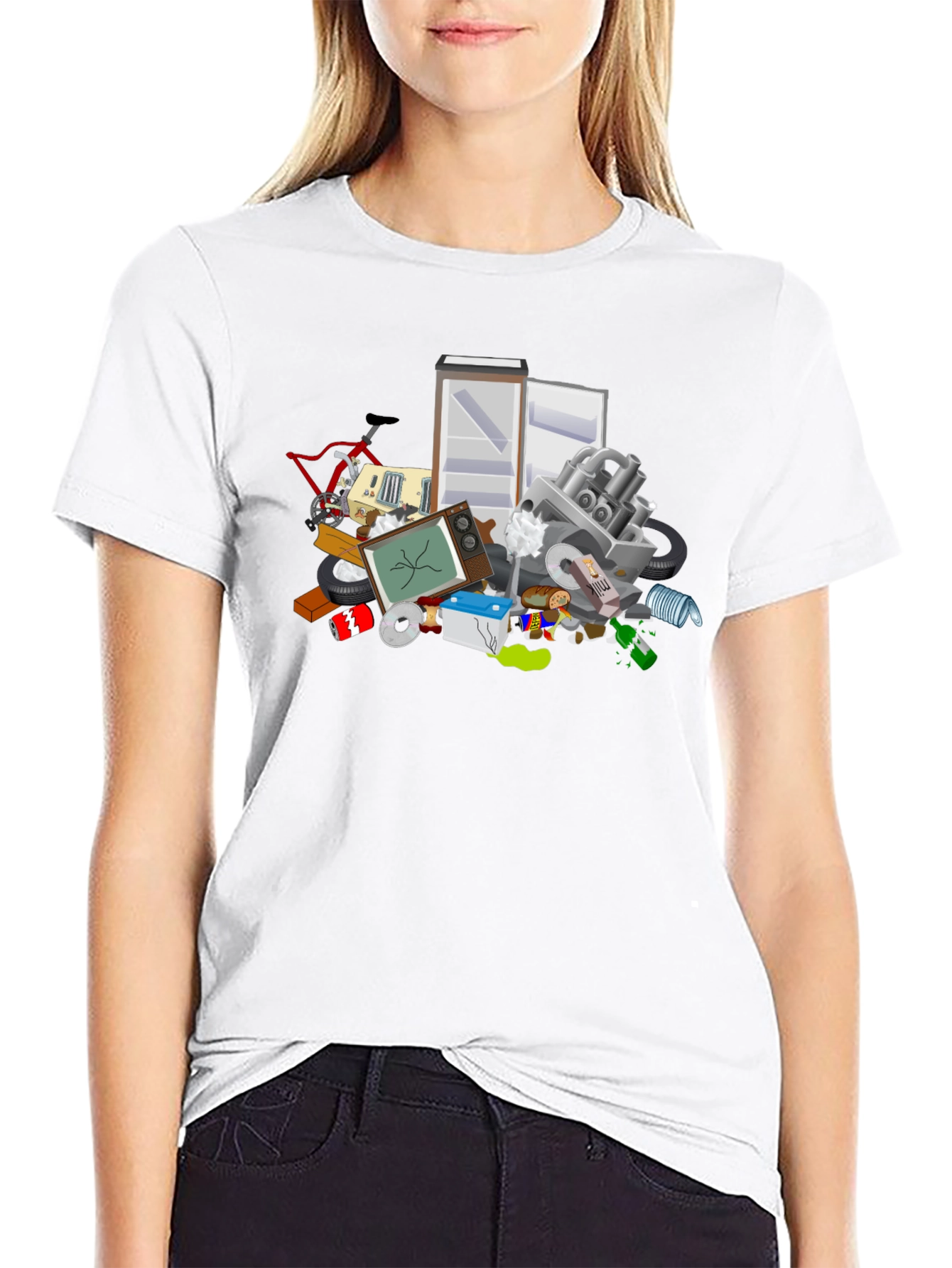 Garbage Pile Graphic T-Shirt - Eco-Friendly Fashion