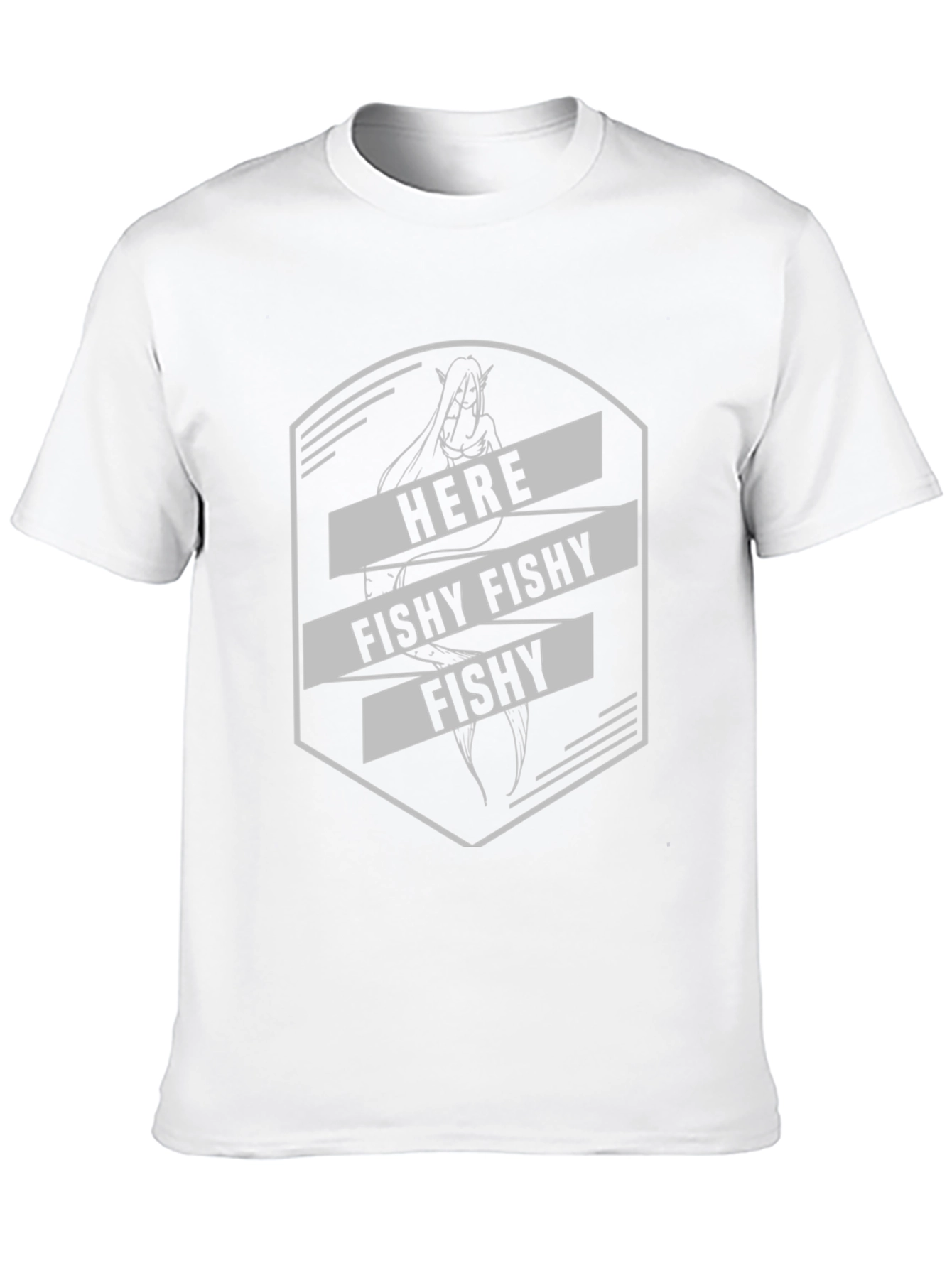 Here Fishy Fishy T-Shirt - Black Graphic Tee