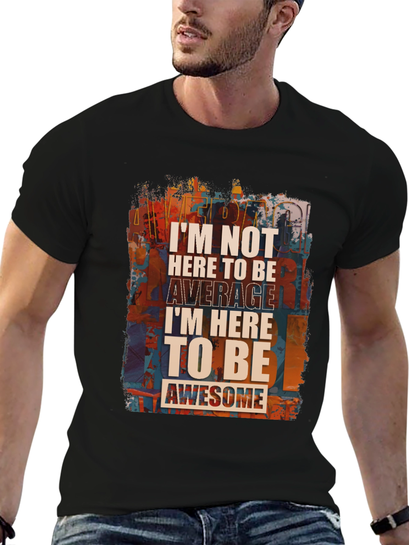 Awesome Mindset Mens Black T-Shirt