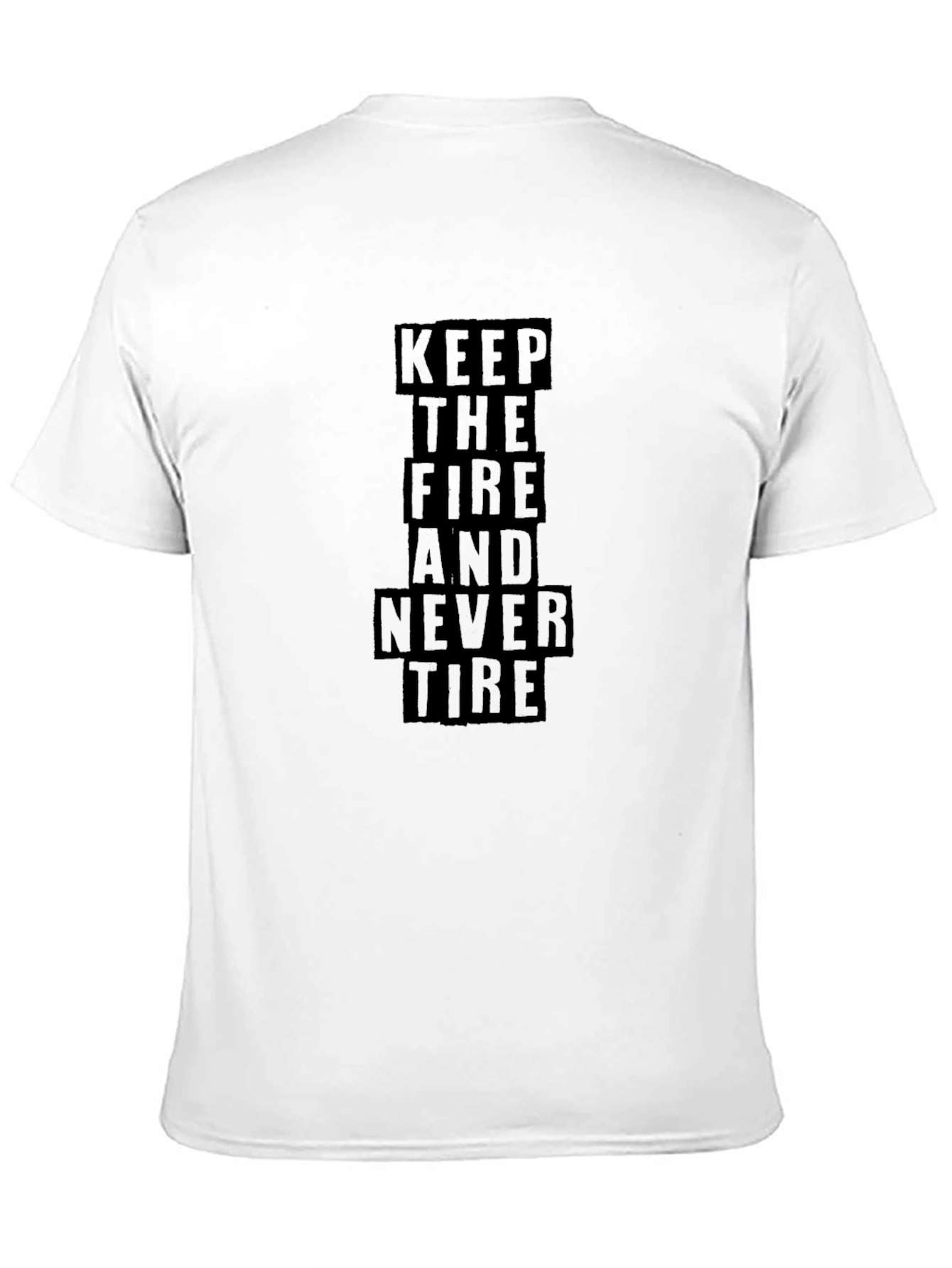 Keep the Fire T-Shirt - Black Cotton
