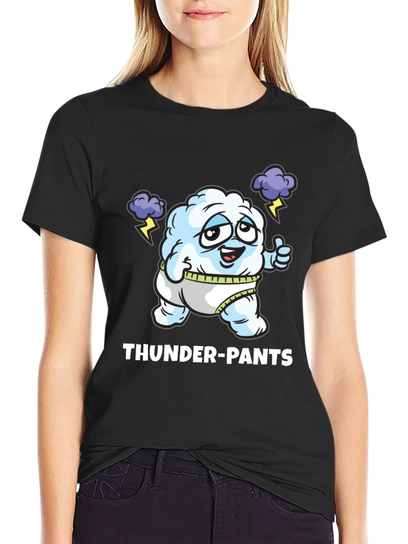 Thunder Pants Funny Graphic T-Shirt
