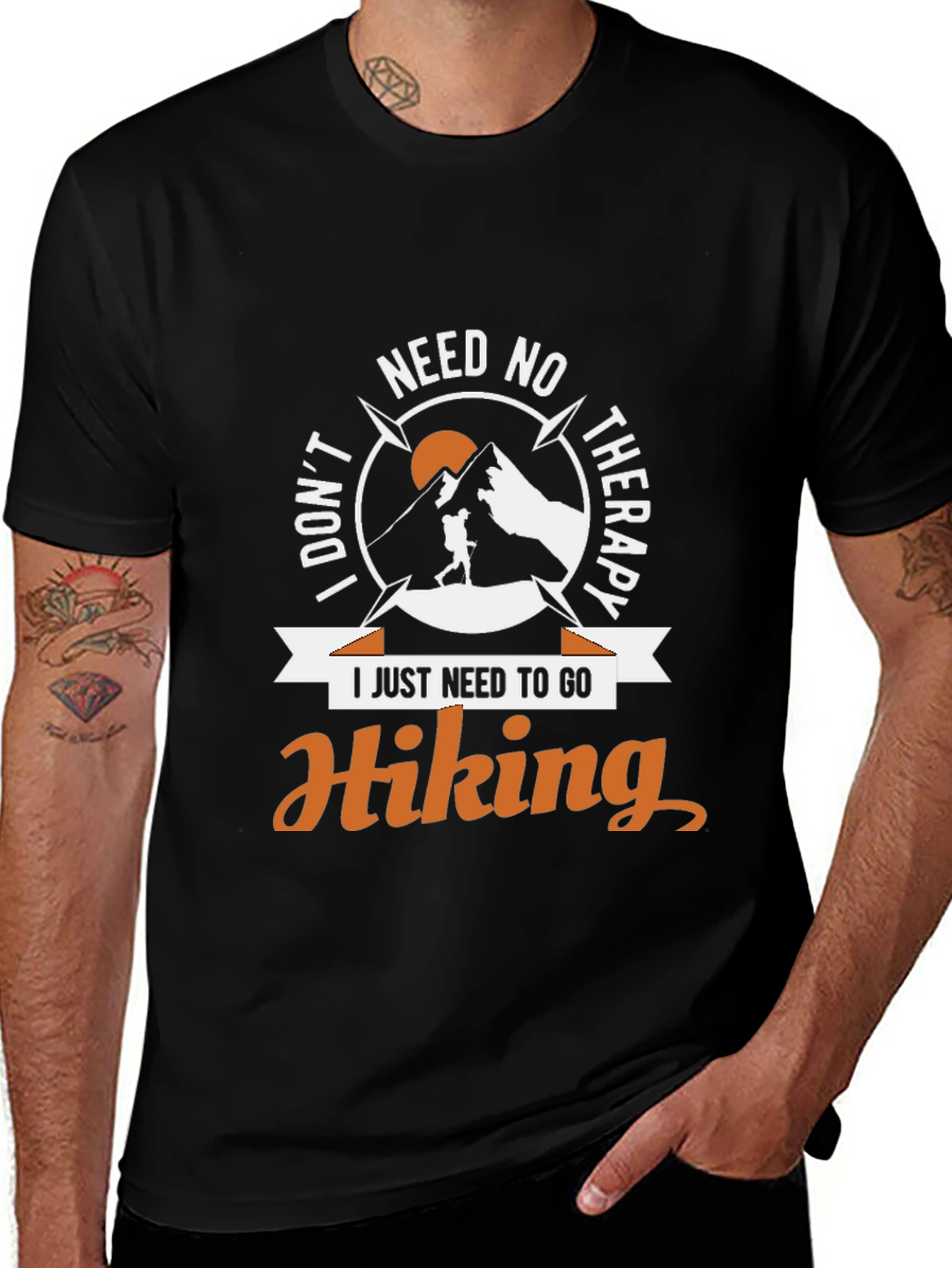 Hiking Therapy T-Shirt - Adventure Awaits!