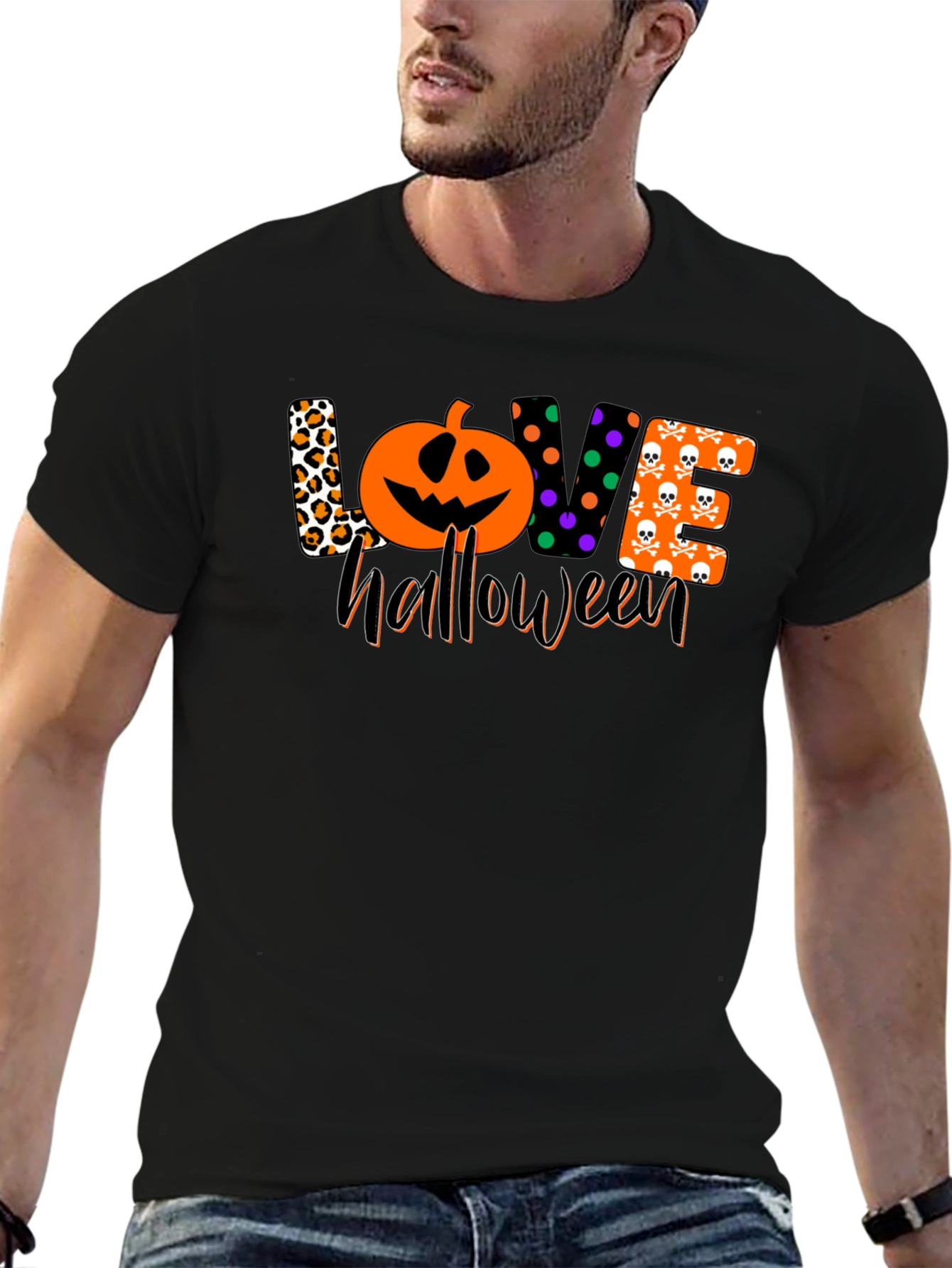 Love Halloween Black T-Shirt