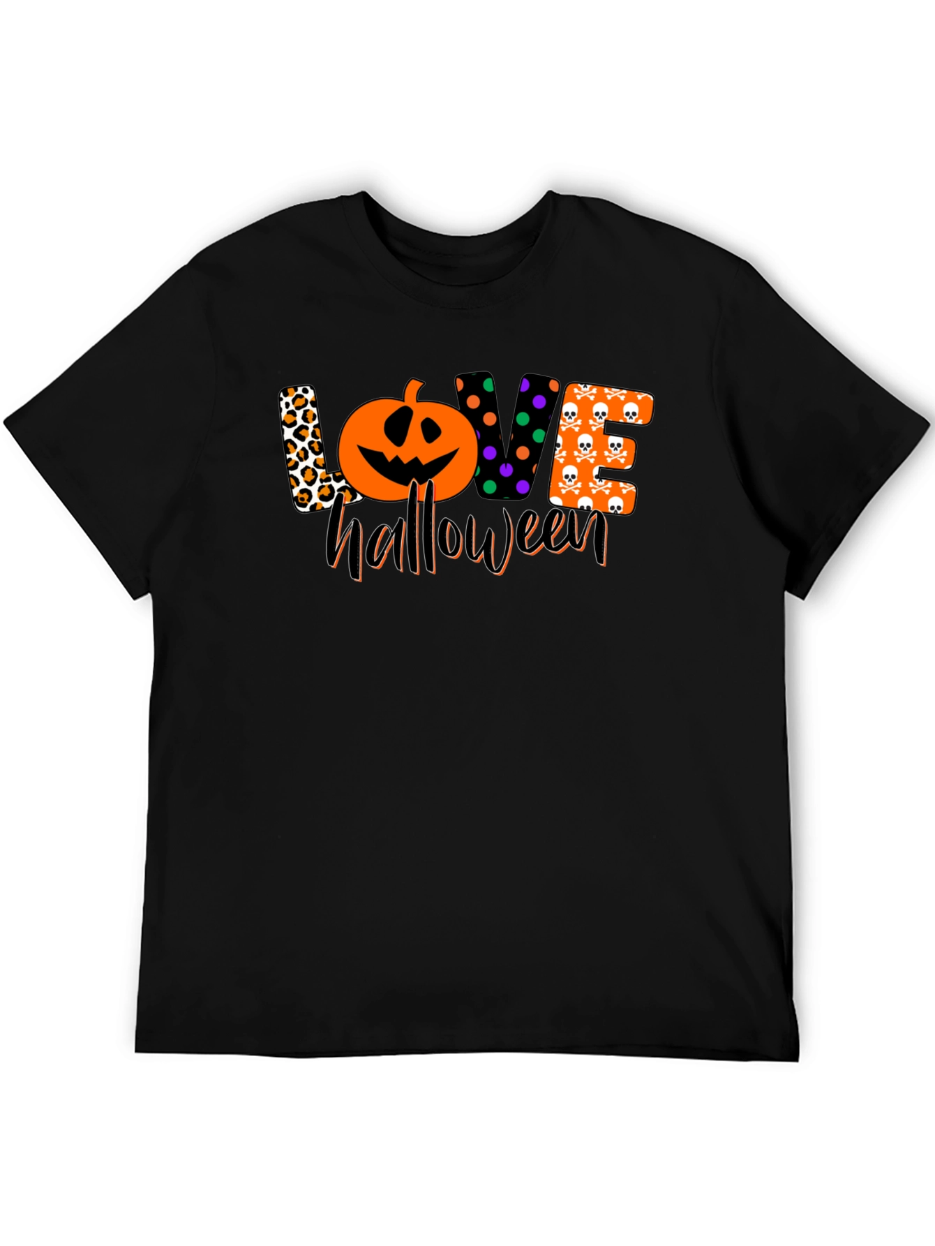 Love Halloween Black T-Shirt