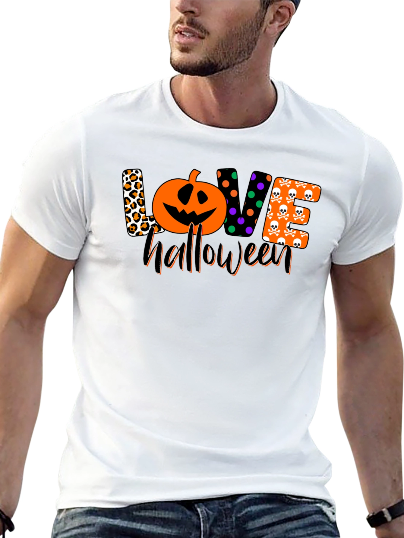 Love Halloween Black T-Shirt
