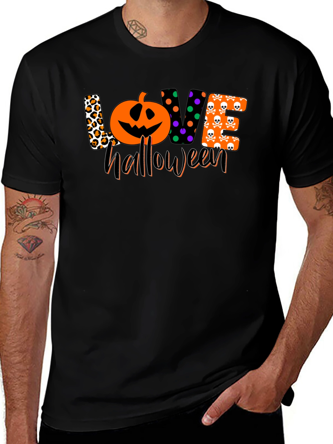 Love Halloween Black T-Shirt